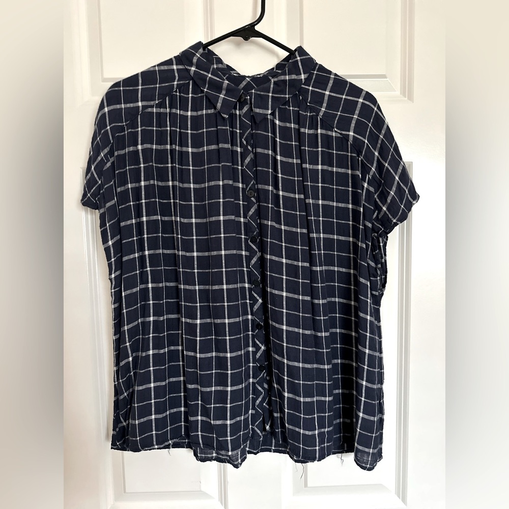 COPY - Universal Thread , Button Up , Navy Blouse